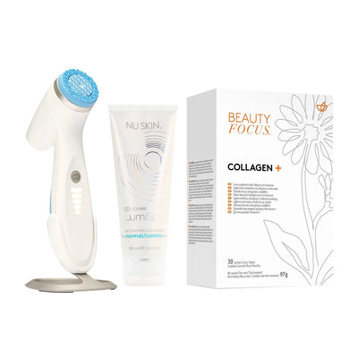 Better together Collagen Plus and LumiSpa iO System Normal to Combo Skin - Beautifully.co.zaNuSkin